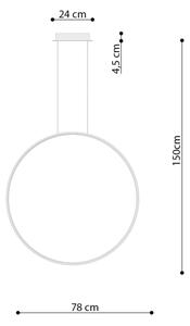 Thoro TH.248 - Lampadario LED a sospensione con filo RIO LED/50W/230V CRI90 3000K diametro 78 cm oro