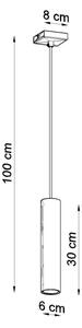Sollux SL.1204 - Lampadario a sospensione con filo LAGOS 1xGU10/10W/230V cromo