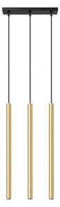 Sollux SL.1196 - Lampadario a sospensione con filo PASTELO 3xG9/8W/230V oro