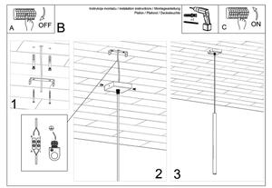 Sollux SL.1266 - Lampadario a sospensione con filo PASTELO 1xG9/8W/230V legno