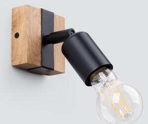Sollux SL.1295 - Faretto ZUCA 1xE27/15W/230V nero