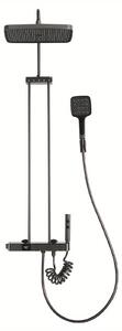 Rubinetto per doccia - Set per doccia - Rubinetto per miscelazione - Rubinetto termostatico - Doccetta - 5 livelli di erogazione - Ottone e acciaio inossidabile