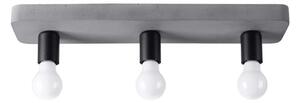 Sollux SL.1158 - Faretto TAVO 3xE27/15W/230V calcestruzzo