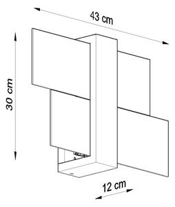 Brilagi - Applique a LED HERA 1xE27/7,5W/230V legno