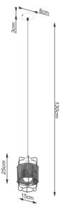 Sollux SL.1300 - Lampadario a sospensione con filo GIZUR 1xE27/15W/230V