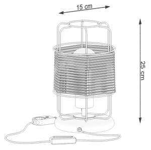 Sollux SL.1302 - Lampada da tavolo GIZUR 1xE27/15W/230V