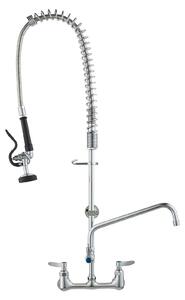 Rubinetto professionale per cucina - Rubinetto a parete - Rubinetto per lavello - Rubinetto di prelavaggio - Miscelatore per cucina - Costruzione in ottone