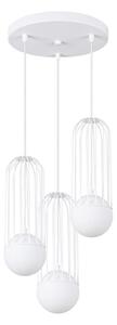 Sollux SL.1335 - Lampadario a sospensione con filo BRINA 3xG9/8W/230V bianco