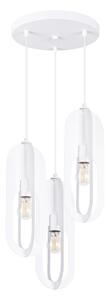 Sollux SL.1361 - Lampadario a sospensione con filo NICUS 3xE27/15W/230V bianco