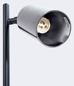 Sollux SL.1373 - Lampada da tavolo WINX 1xGU10/10W/230V nero/cromo