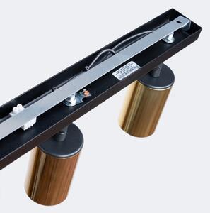 Sollux SL.1384 - Faretto WINX 3xGU10/10W/230V nero/oro