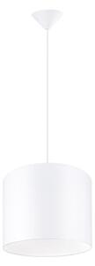 Sollux SL.1403 - Lampadario a sospensione con filo NOVA 1xE27/15W/230V diametro 30 cm bianco