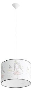 Sollux SL.1415 - Lampadario a sospensione per bambini PRINCESS 1xE27/15W/230V diametro 40 cm