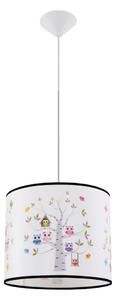 Sollux SL.1422 - Lampadario a sospensione per bambini OWLS 1xE27/15W/230V diametro 30 cm