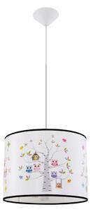 Sollux SL.1423 - Lampadario a sospensione per bambini OWLS 1xE27/15W/230V diametro 40 cm