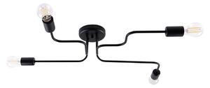Sollux SL.1446 - Lampadario a plafone VECTOR 4xE27/15W/230V nero