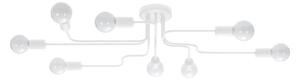Sollux SL.1444 - Lampadario a plafone VECTOR 8xE27/15W/230V bianco