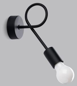 Sollux SL.1454 - Applique LEVAR 1xE27/15W/230V nero