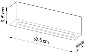 Applique VEGA 1xE27/60W/230V grigia