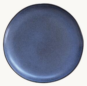 Set di 6 piatti piani in gres Blue Maison