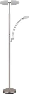Globo 58909N - Lampada da terra LED dimmerabile TIRANA 40W/230V + 5,5W cromo satinato