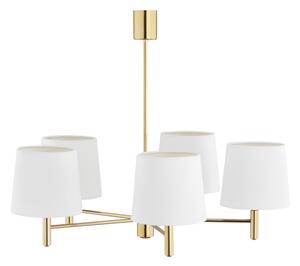 Brilagi - Lampadario a stelo MONTE 5xE27/60W/230V crema/oro