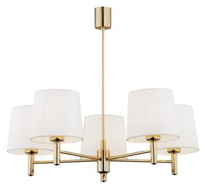 Brilagi - Lampadario a stelo MONTE 5xE27/60W/230V crema/oro