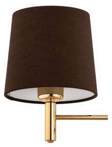 Brilagi - Lampadario con asta MONTE 5xE27/60W/230V marrone/oro