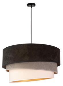 Duolla - Lampadario a sospensione con filo DEVON 1xE27/40W/230V diametro 45 cm nero/grigio/beige