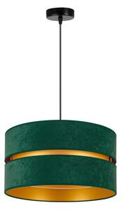 Duolla - Lampadario a sospensione con filo DUO 1xE27/15W/230V diametro 40 cm verde/oro