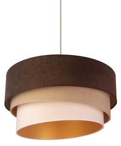 Duolla - Lampadario a sospensione con filo DEVON 1xE27/40W/230V diametro 45 cm marrone/beige