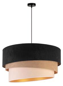 Duolla - Lampadario a sospensione con filo DEVON 1xE27/40W/230V diametro 45 cm nero/beige