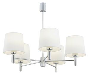 BRILAGI - Lampadario a stelo MONTE 5xE27/60W/230V crema/cromo lucido