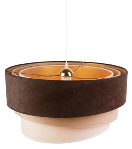 Duolla - Lampadario a sospensione con filo DEVON 1xE27/40W/230V diametro 45 cm marrone/beige