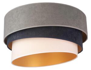 Duolla - Plafoniera DEVON 1xE27/40W/230V diametro 45 cm grigio/blu/beige