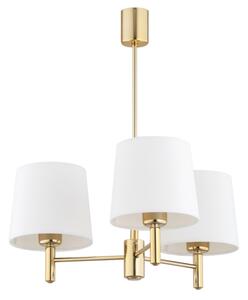 Brilagi - Lampadario su asta MONTE 3xE27/60W/230V crema/oro