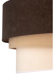 Duolla - Plafoniera DEVON 1xE27/40W/230V diametro 45 cm marrone/beige