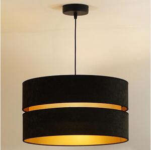 Duolla - Lampadario a sospensione con filo DUO 1xE27/15W/230V diametro 40 cm nero/oro