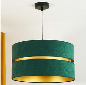 Duolla - Lampadario a sospensione con filo DUO 1xE27/15W/230V diametro 40 cm verde/oro