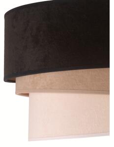 Duolla - Plafoniera DEVON 1xE27/40W/230V diametro 45 cm nero/beige