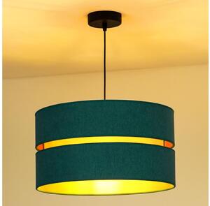 Duolla - Lampadario a sospensione con filo DUO 1xE27/15W/230V diametro 40 cm turchese/oro