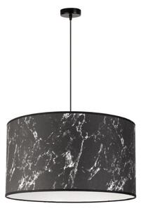 Duolla - Lampadario a sospensione con filo MARBLE 1xE27/40W/230V diametro 45 cm nero/bianco