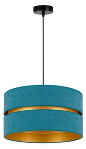 Duolla - Lampadario a sospensione con filo DUO 1xE27/15W/230V diametro 40 cm turchese/oro