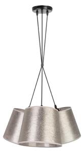 Duolla - Lampadario su filo ROSSA 3xE27/40W/230V argento