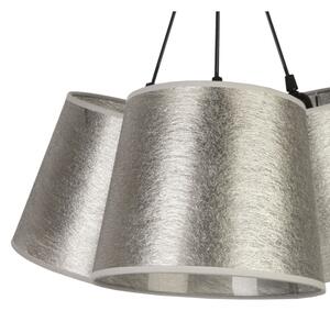 Duolla - Lampadario su filo ROSSA 3xE27/40W/230V argento