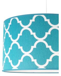 Duolla - Lampadario a sospensione con filo MAROKO 1xE27/40W/230V diametro 45 cm turchese/bianco