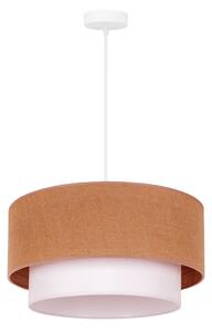 Duolla - Lampadario a sospensione con filo BOHO 1xE27/40W/230V diametro 45 cm beige/bianco