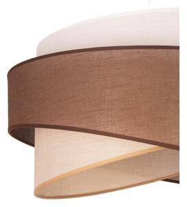 Duolla - Lampadario a sospensione con filo BROOKLYN 1xE27/40W/230V diametro 50 cm marrone/beige/bianco