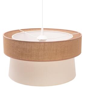 Duolla - Lampadario a sospensione con filo ETNIC 1xE27/40W/230V diametro 45 cm color crema/beige
