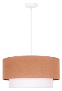 Duolla - Lampadario a sospensione con filo BOHO 1xE27/40W/230V diametro 45 cm beige/bianco